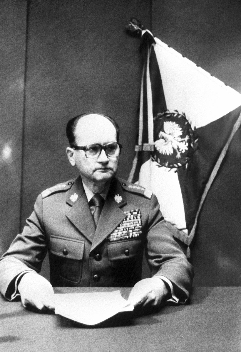 A parancsnok, Wojciech Jaruzelski a képernyőn 1981 decemberében