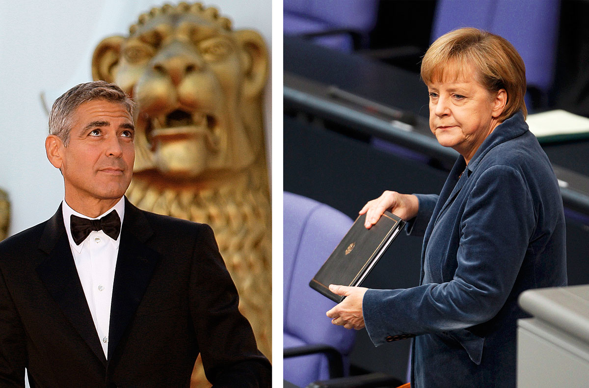 Clooney álmai netovábbja, hogy Angela Merkel legyen