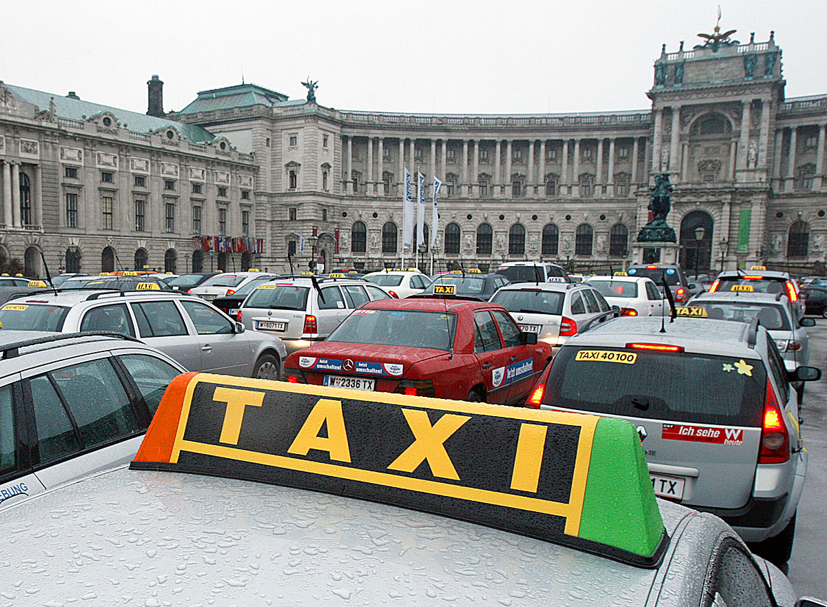 Taxismegmozdulás Bécsben 