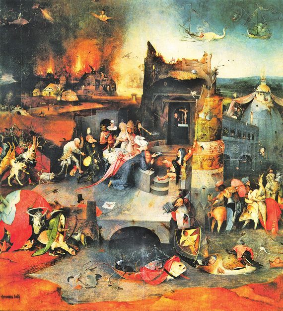 Szent Antal megkísértése Hieronymus Bosch festményén (részlet)