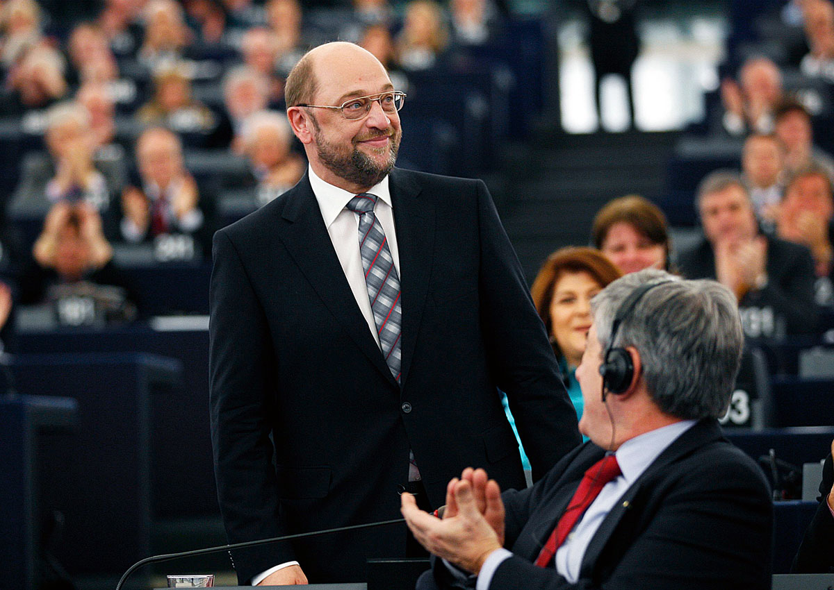Martin Schulz az Európai Parlament szocialista frakciójának német vezetője, a parlament új elnöke