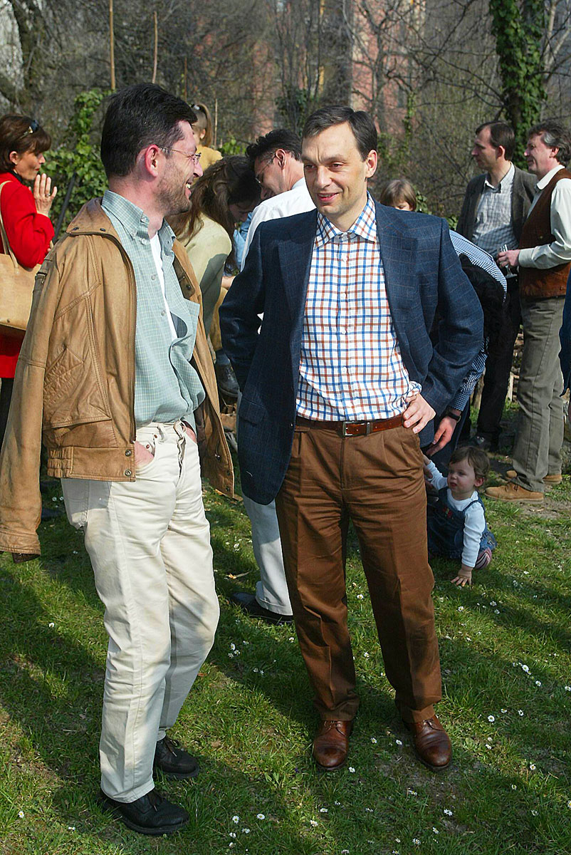 Várhegyi Attila és Orbán Viktor a Fidesz 15. születésnapján 2003 márciusában