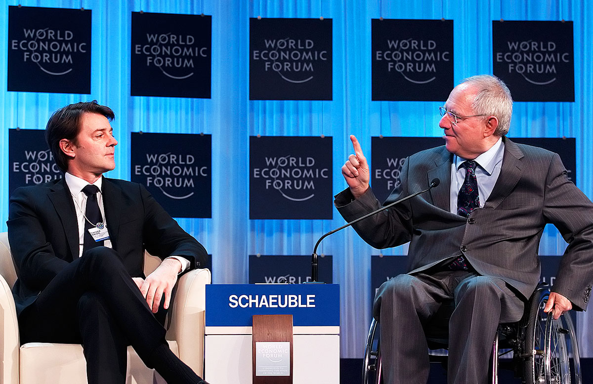 Francois Baron francia és Wolfgang Schäuble német pénzügyminiszter