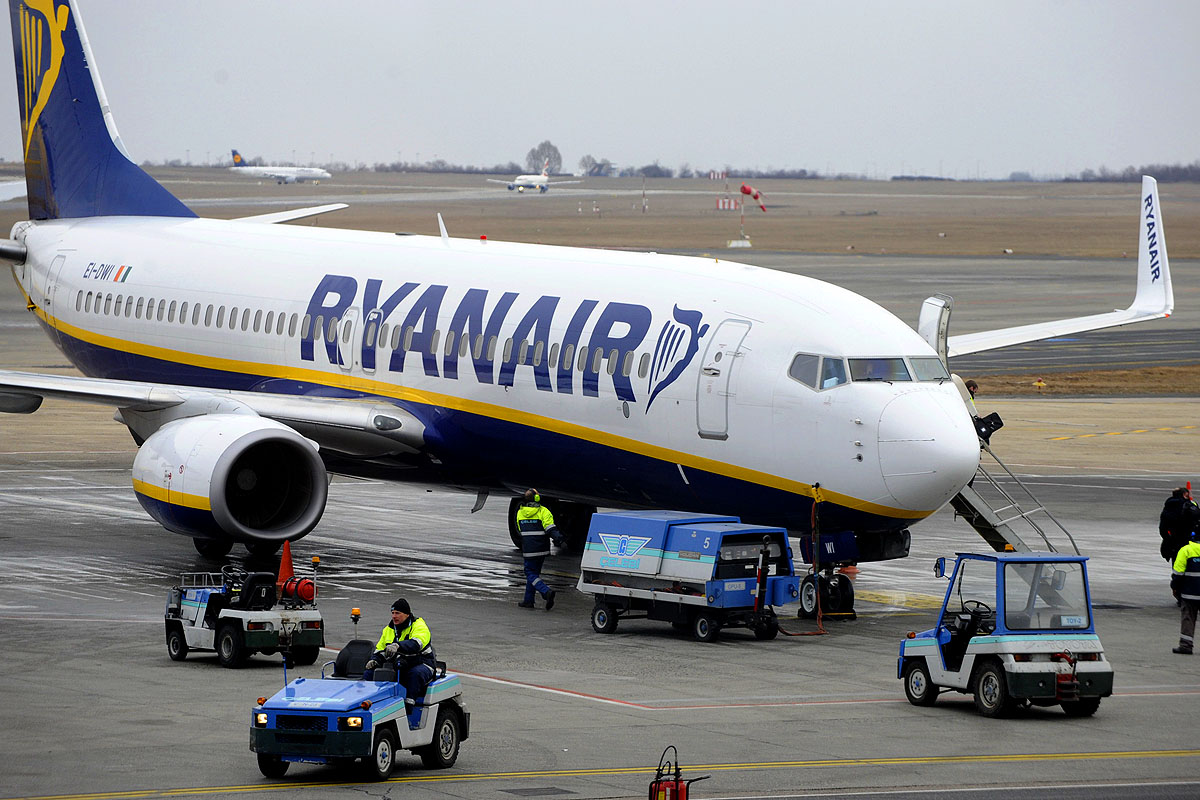 Ryanair-gép Ferihegyen