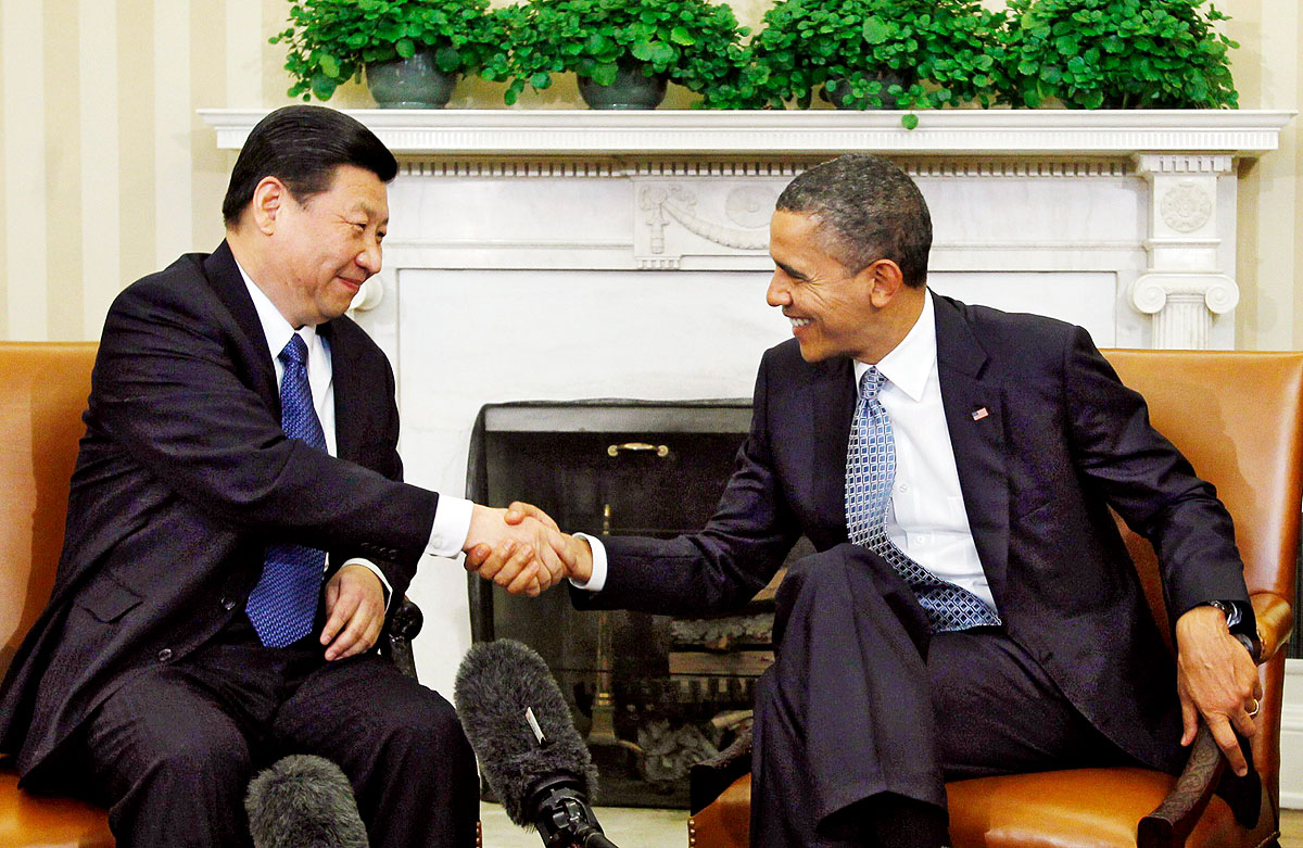 Xi Jinping Barack Obamánál