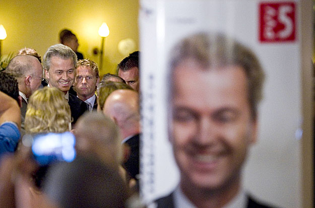 A Szabadságpárt elnöke, Geert Wilders. 