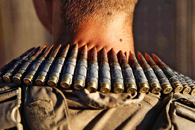 A „Bravo” század egyik katonája Afganisztánban