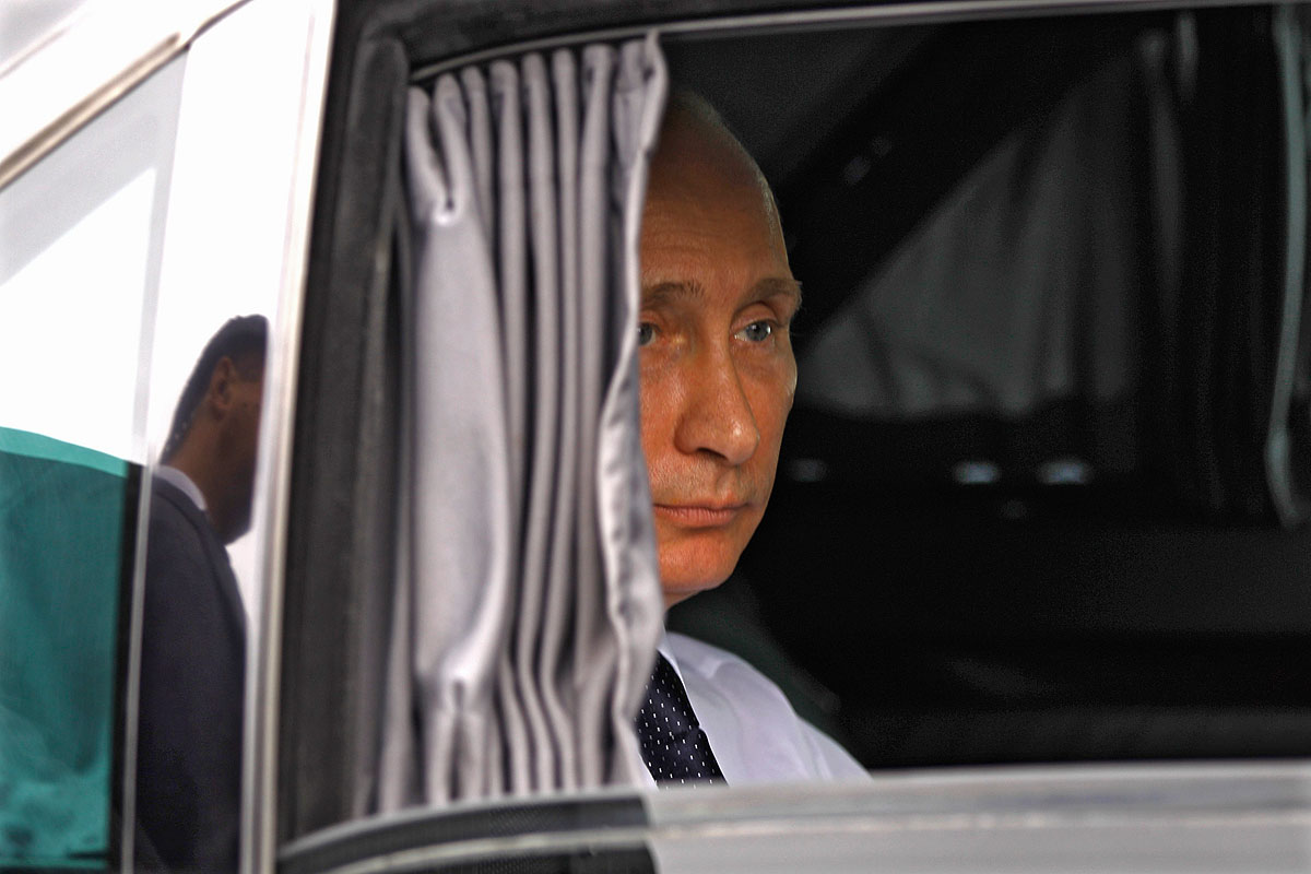 Vlagyimir Putyin tavaly júliusban. Követték a mozgását