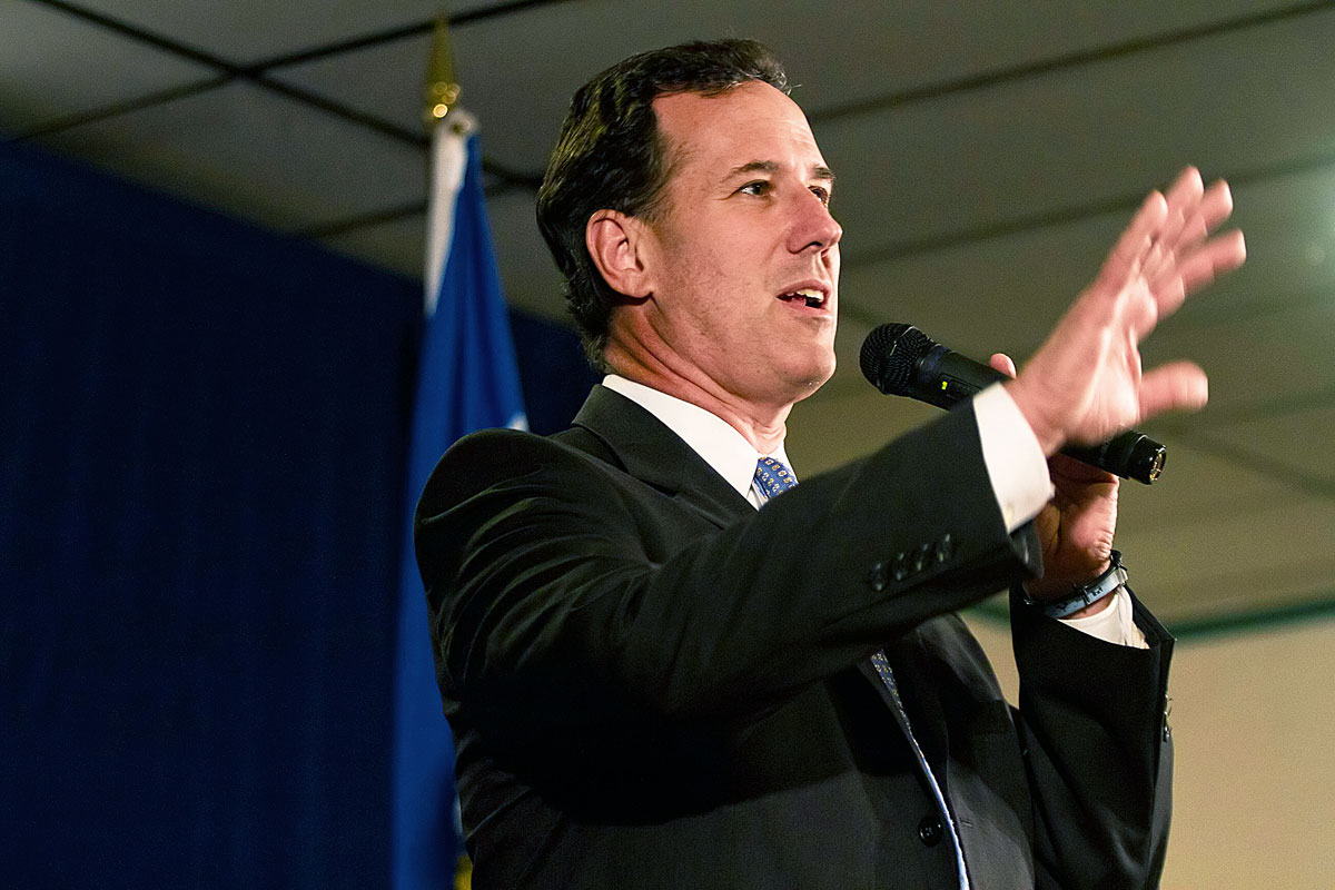 Santorum már az egyik következő államban, Wisconsinban kampányol. Káros a presztízsharc