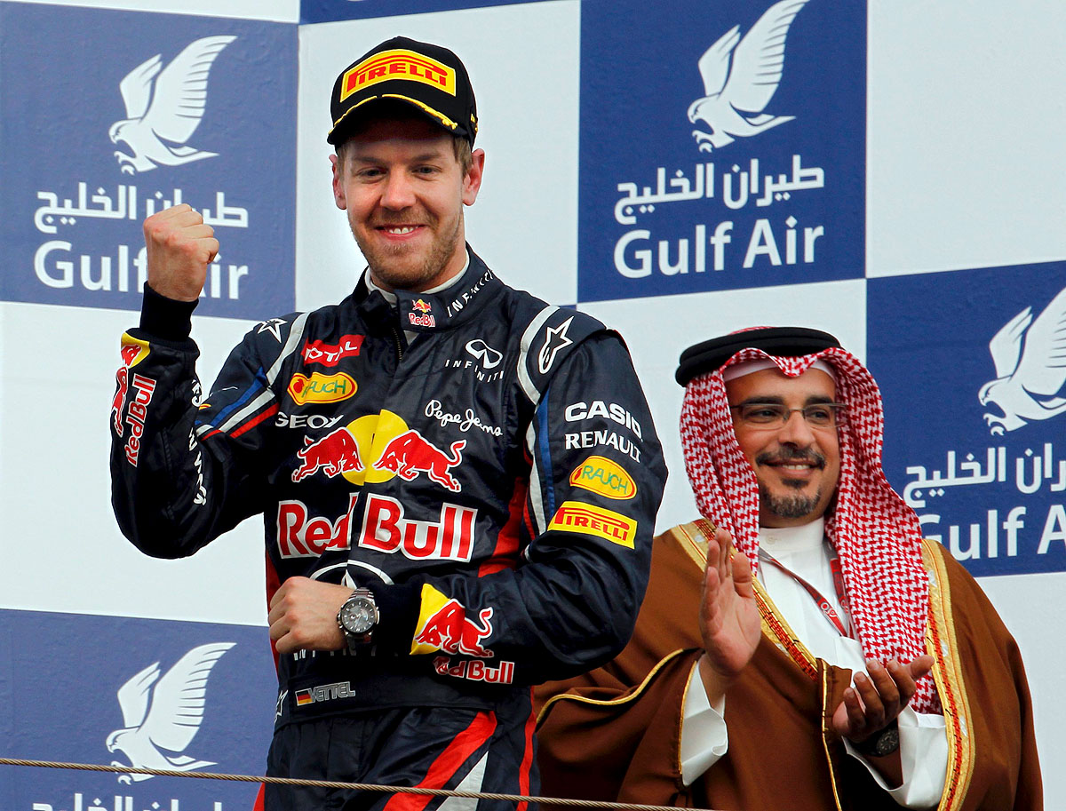 Sebastian Vettel a 2012-es évadban először nyert