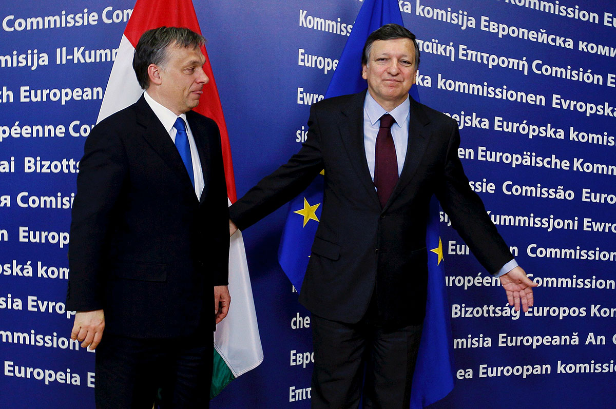 Jose Manuel Barroso utat mutat Orbán Viktornak