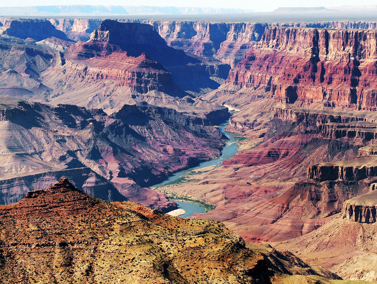 A nagy unkonformitásra itt, a Grand Canyon alján figyelt fel elsőként John Wesley Powell 