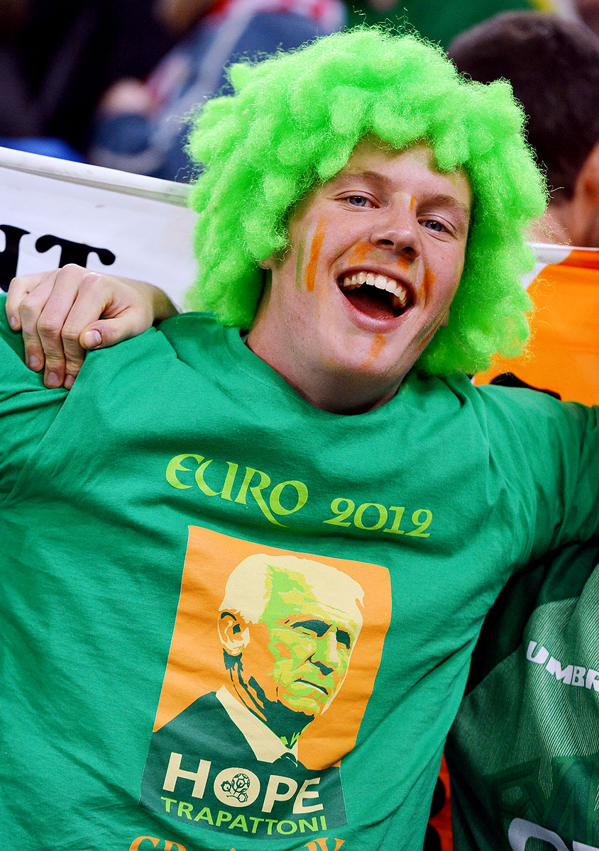 Egy ír a meccsen FOTÓ: AFP   GABRIEL BOUYS