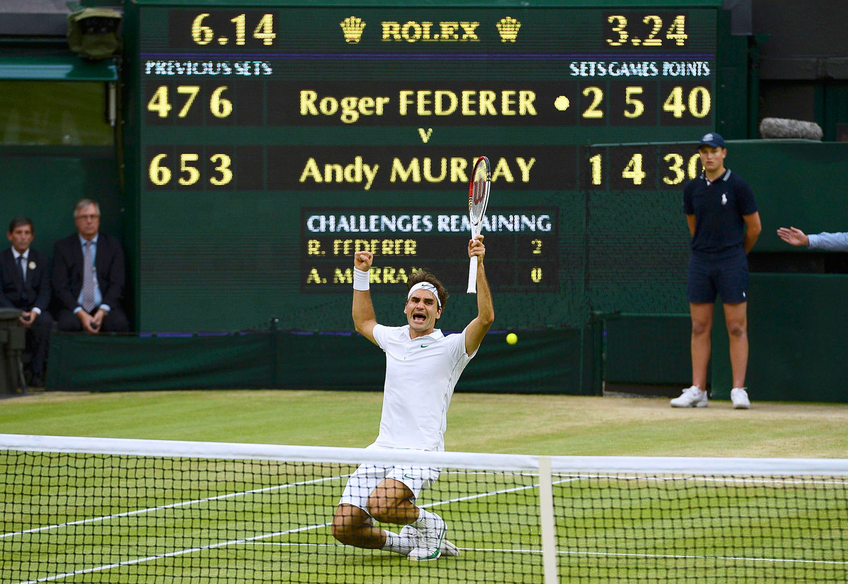 Roger Federer továbbra is Wimbledon ura