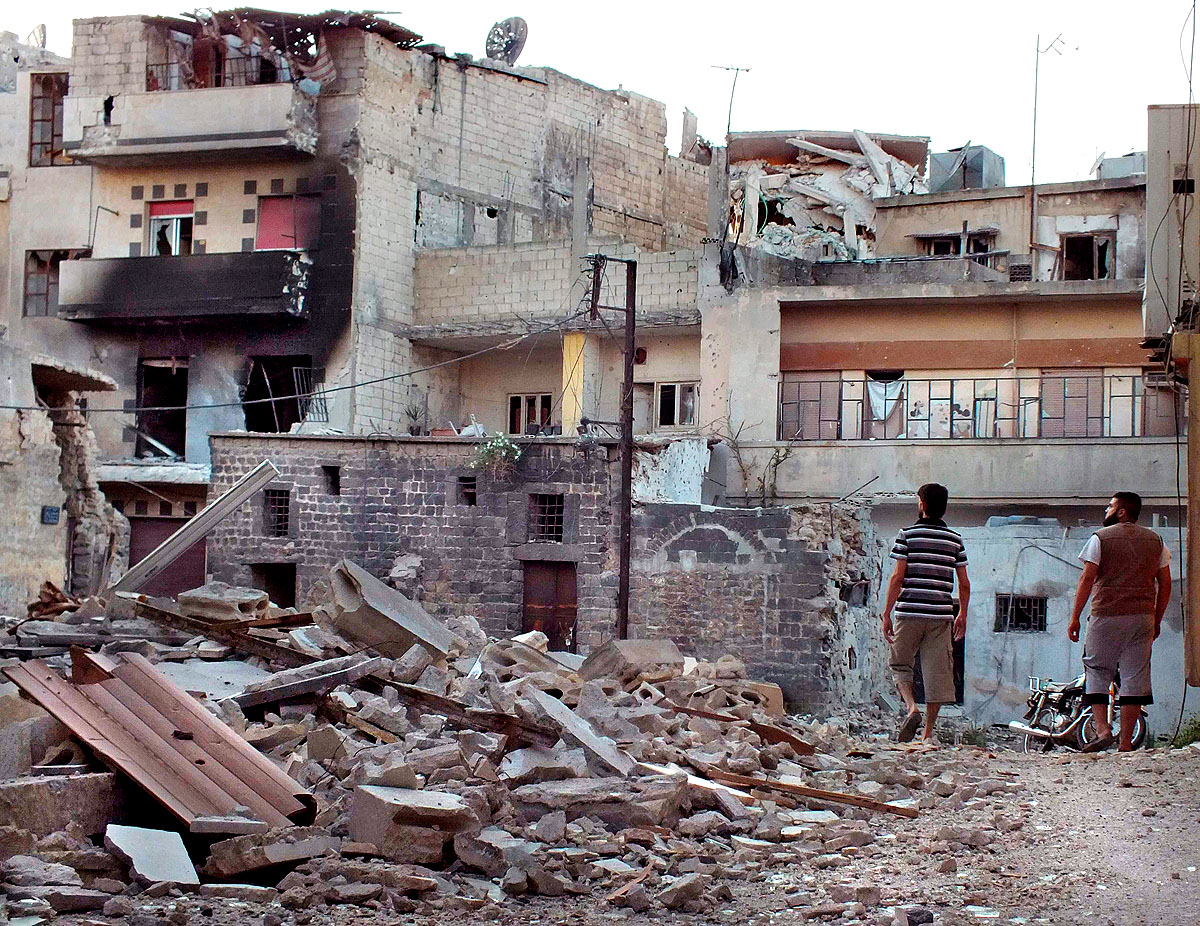 Homszban is szétlőtte a hadsereg a lakónegyedeket