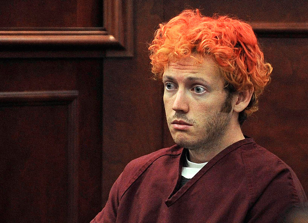 James Holmes tavaly a tárgyalóteremben. Nem tudták eldönteni, beszámítható-e vagy sem