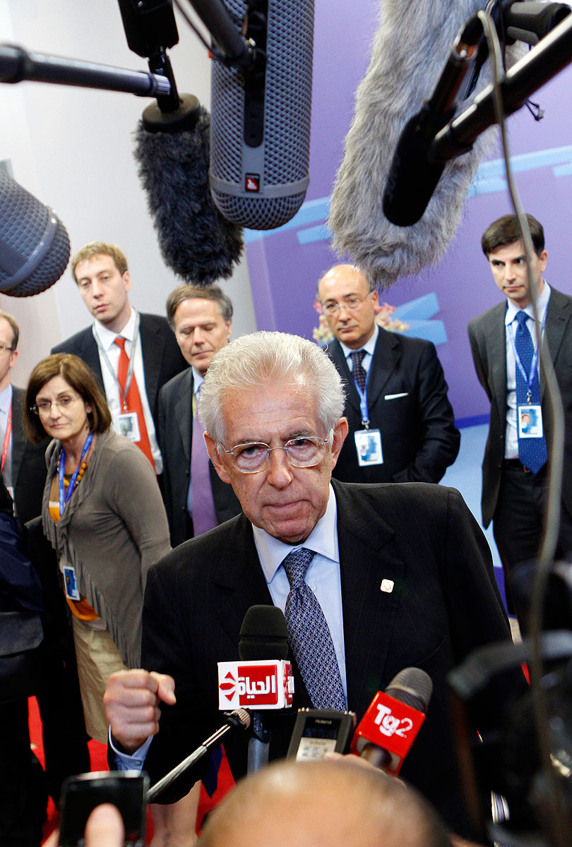 Mario Monti interjút ad Brüsszelben