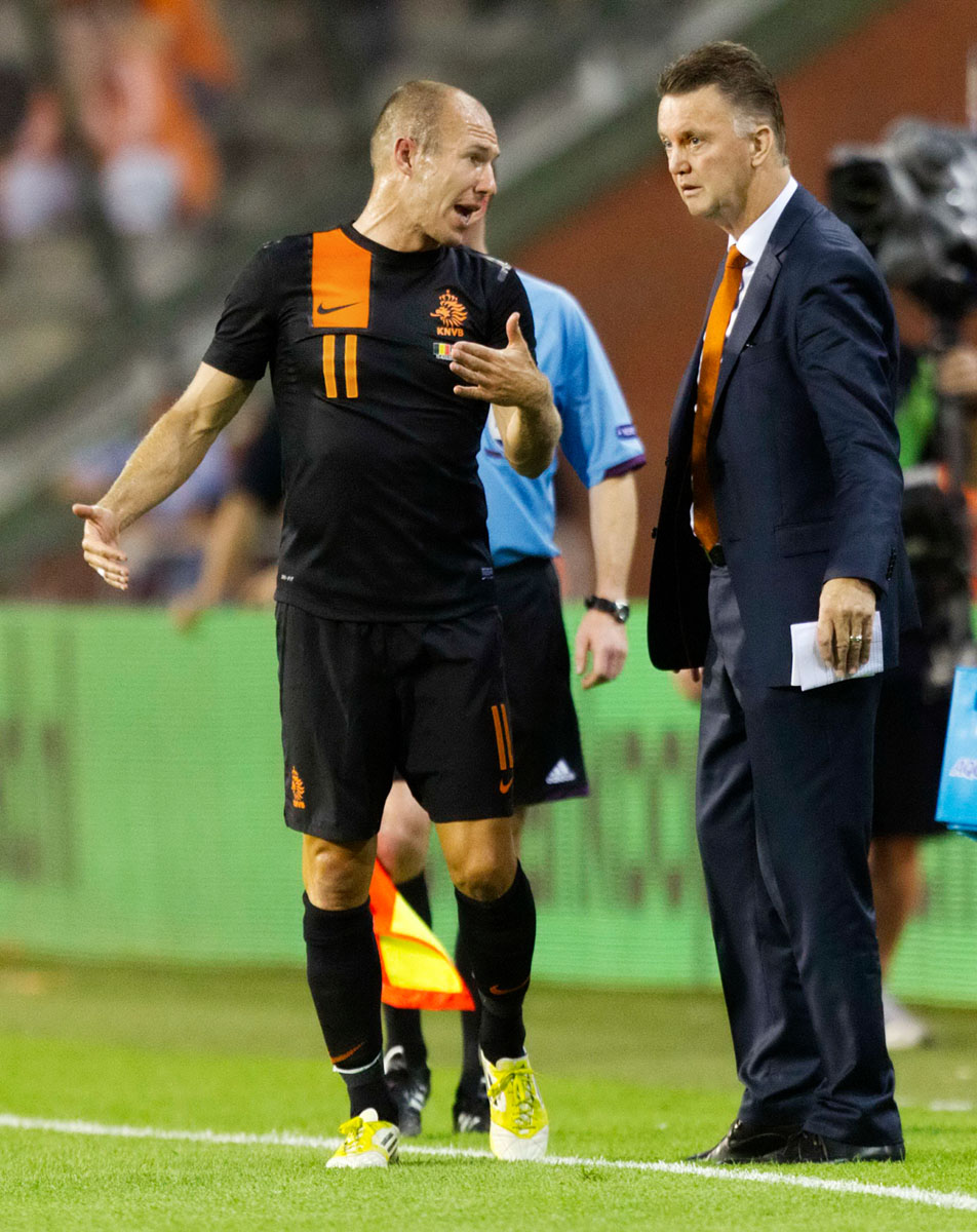 Robben és Van Gaal. Volt mit megtárgyalni