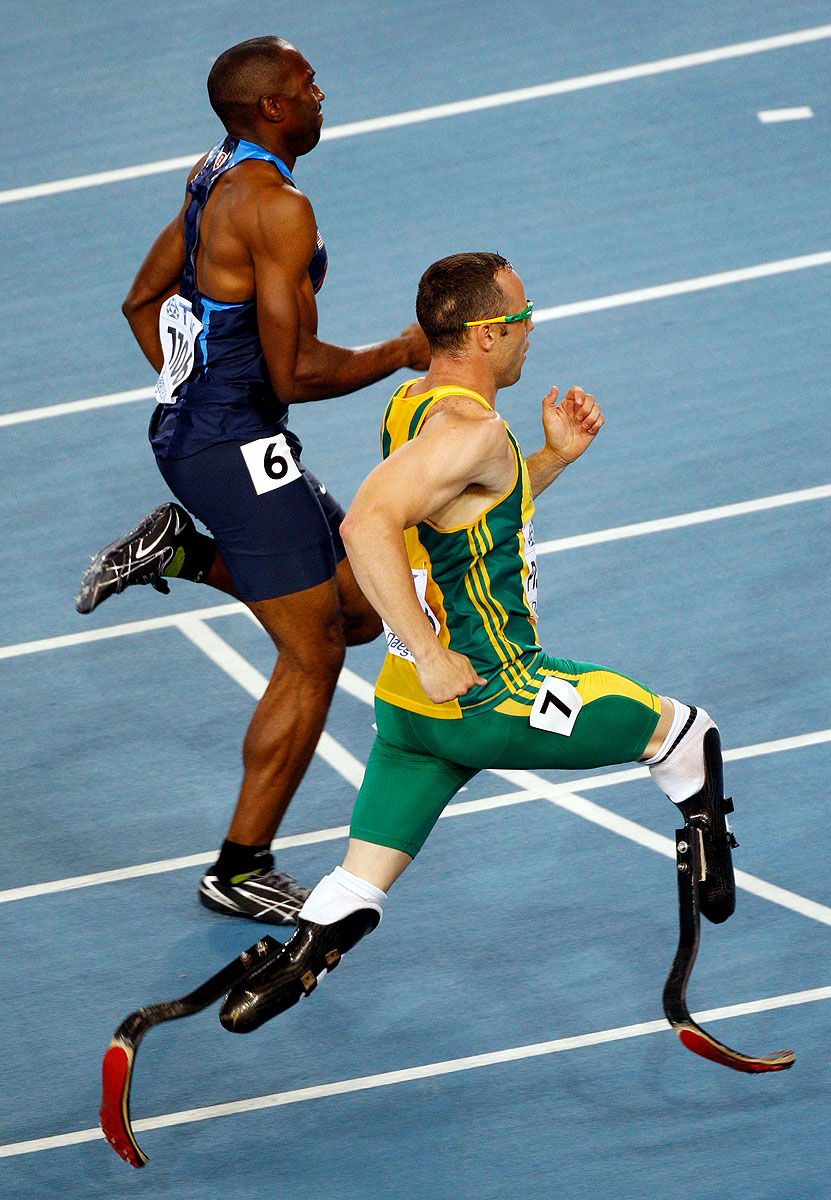 Oscar Pistorius az ép sportolók londoni olimpiáján