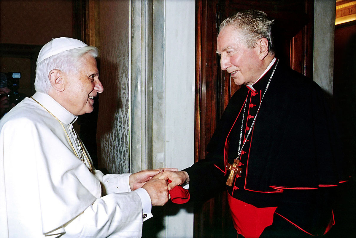 XVI. Benedek és Carlo Martini a Vatikánban. A bíboros a haláláig leplezte a csalódását