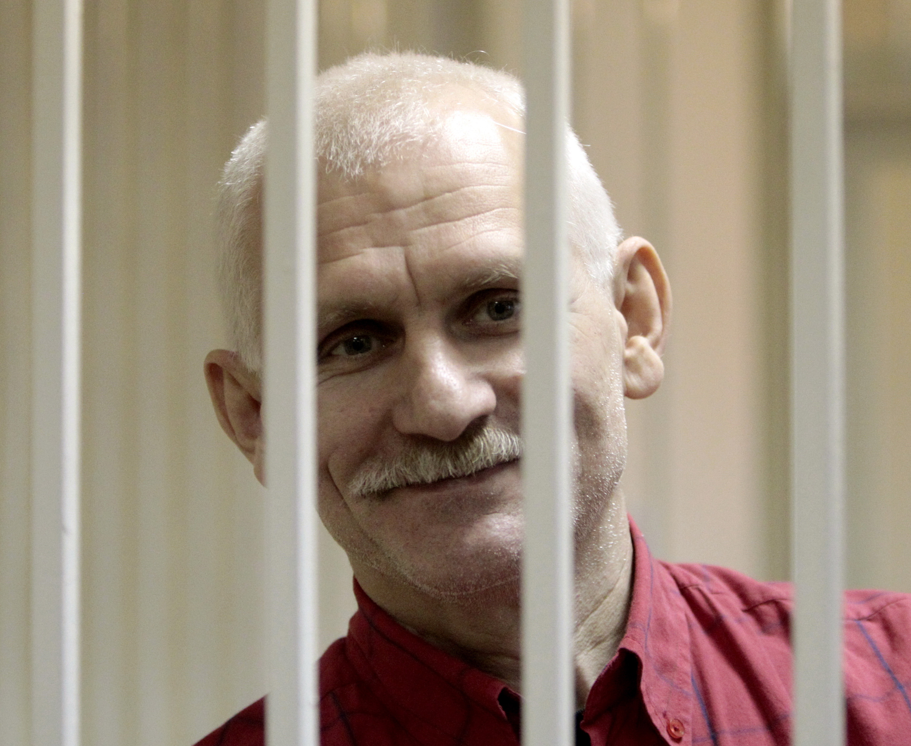 Alesz Beljackij elítélésekor a bíróságon.