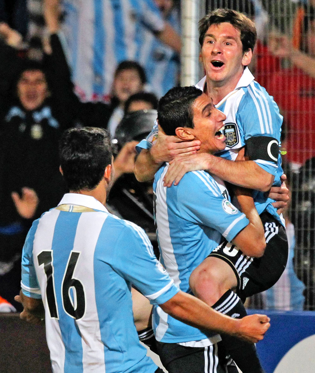 Agüero, Di Maria, Messi: argentin hármas