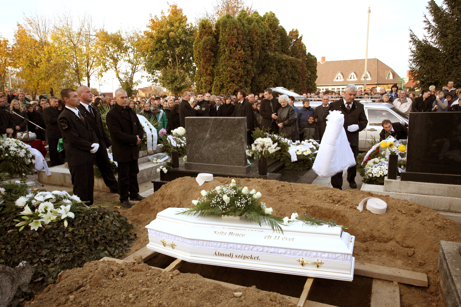 Szita Bence temetése Kaposváron