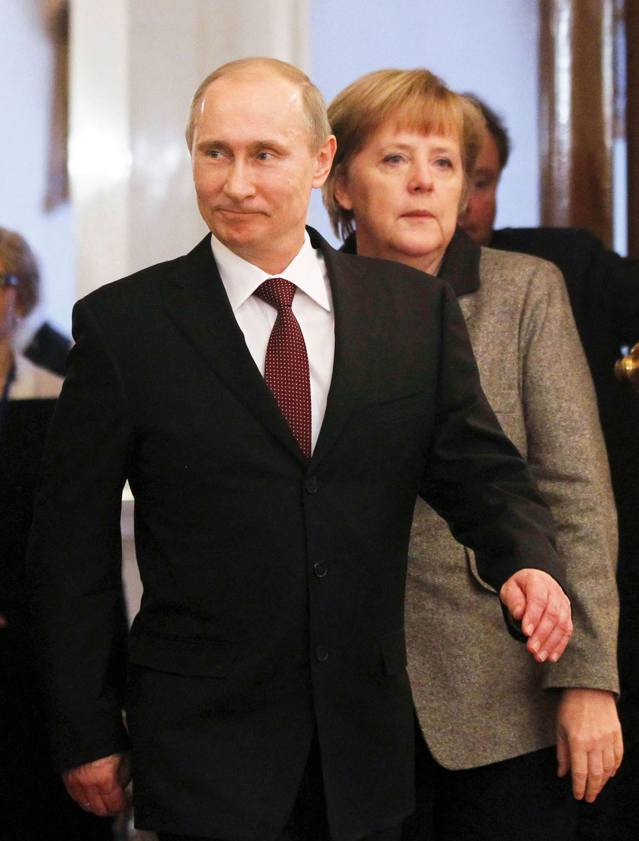 Putyin és Merkel Moszkvában 