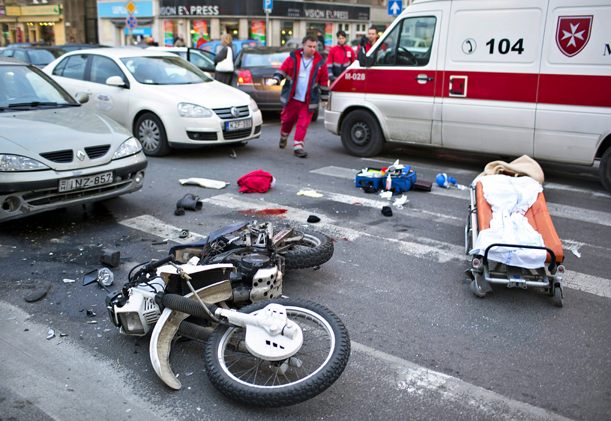 A december 7-i Kolosy téri baleset, amikor a motoros rabló életét vesztette