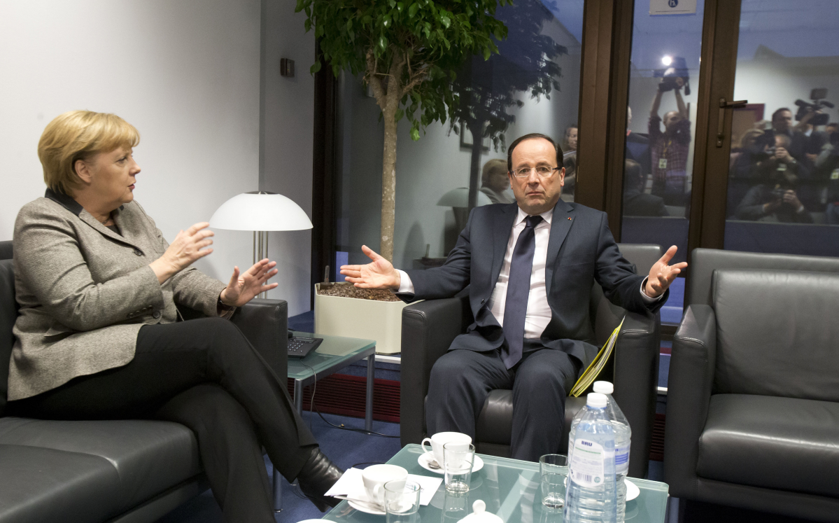 Angela Merkel és Francois Hollande különmegbeszélése