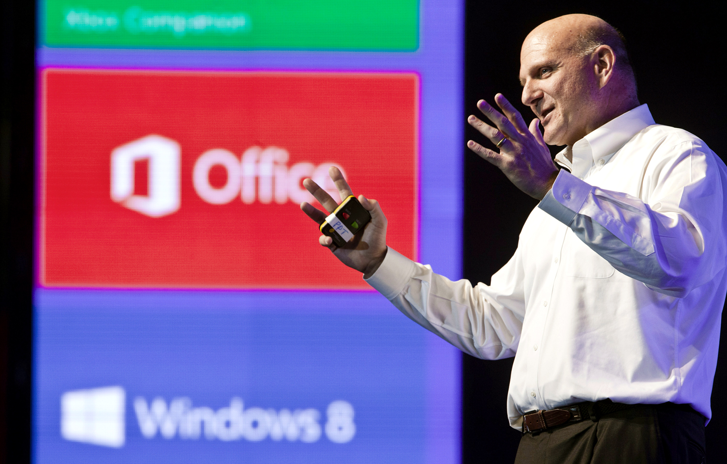 Steve Ballmer bemutatja a Windows 8-as operációs rendszert