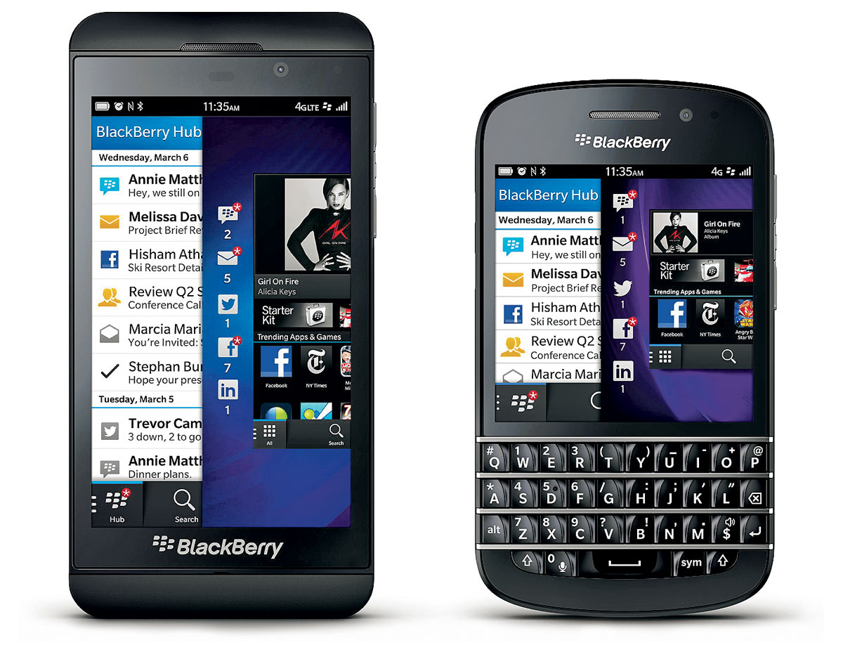 A két új BlackBerry-reménység: Z10-es érintőképernyős és a Q10-es hagyományos modell