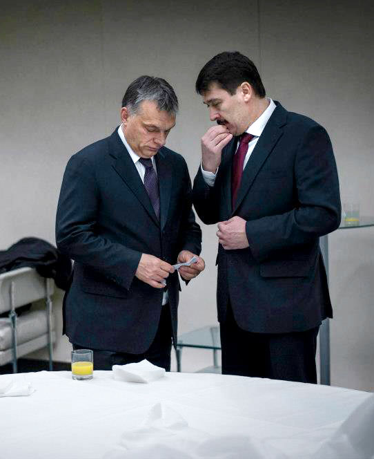 Orbán Viktor és Áder János Leslie Mandoki születésnapi köszöntőjén