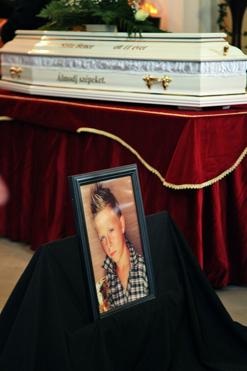 Szita Bence temetése tavaly novemberben Kaposváron