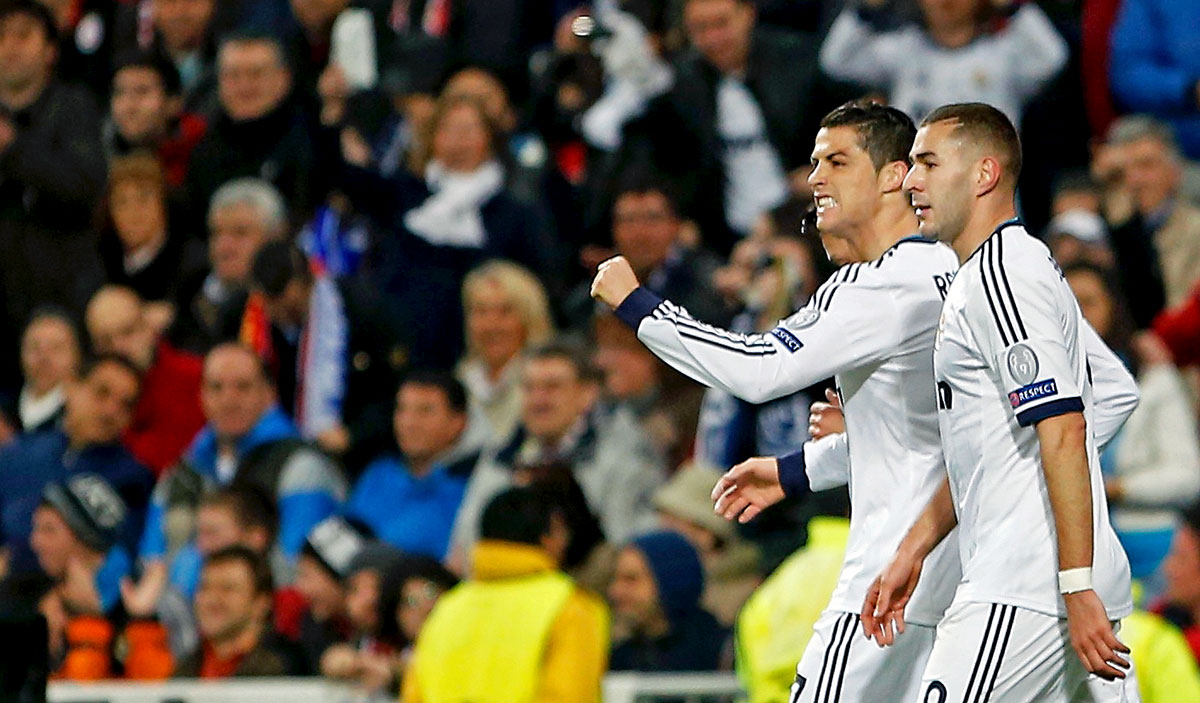 Gólszerzők egymás közt: Cristiano Ronaldo és Benzema. Aztán jött még Higuain is...