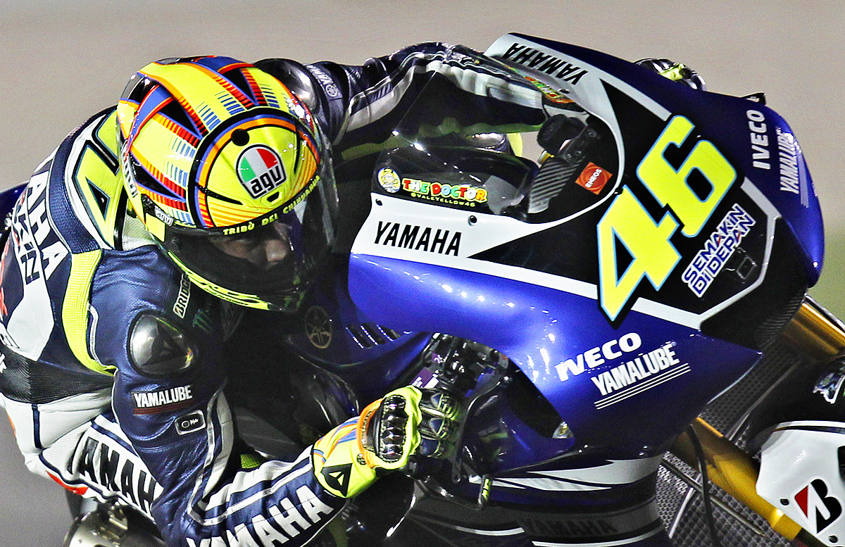 Valentino Rossi új Yamahaján