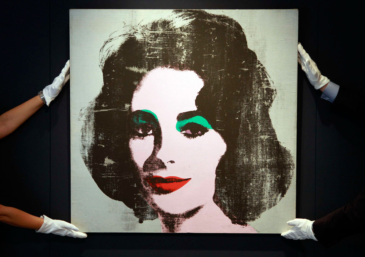 Andy Warhol Silver Liz című portréja. Mindent visz