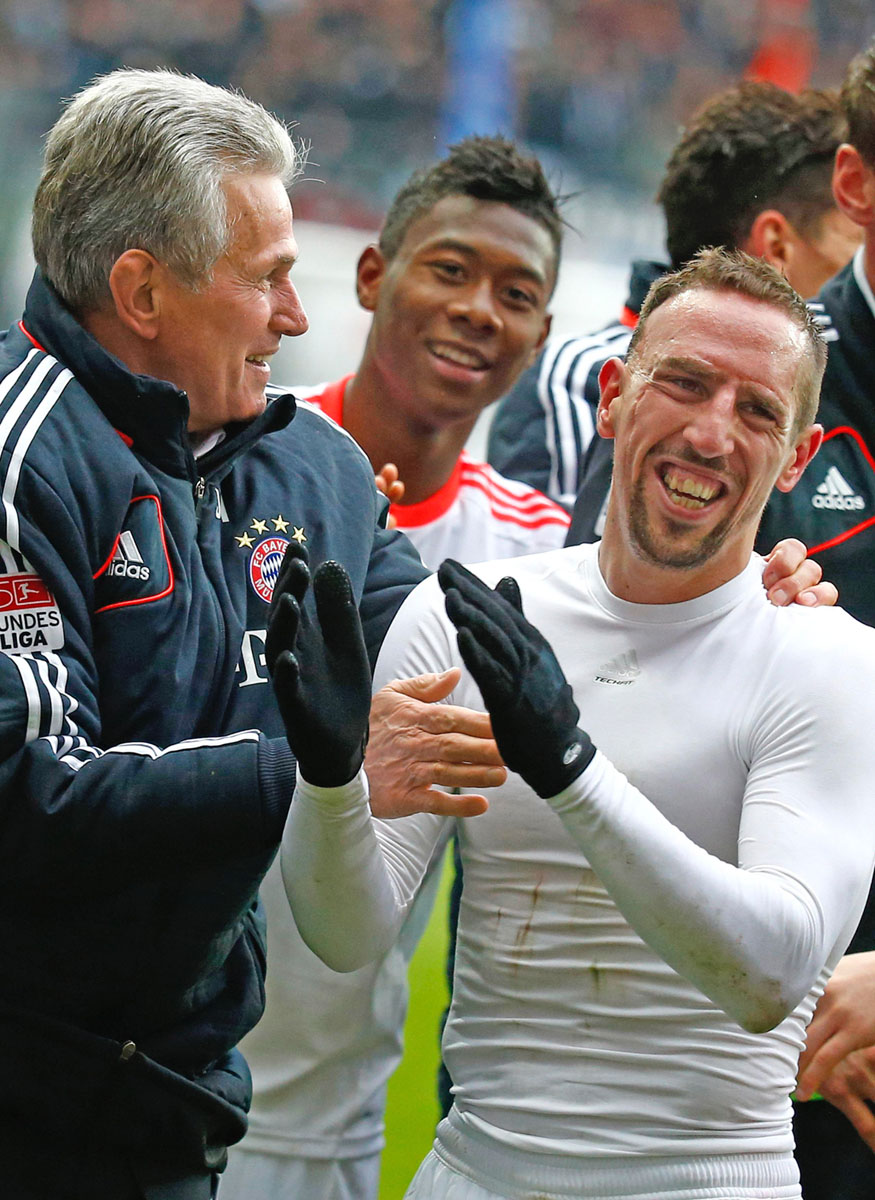 Mi vagyunk a bajnokok! Heynckes tréner és Ribery ünnepel