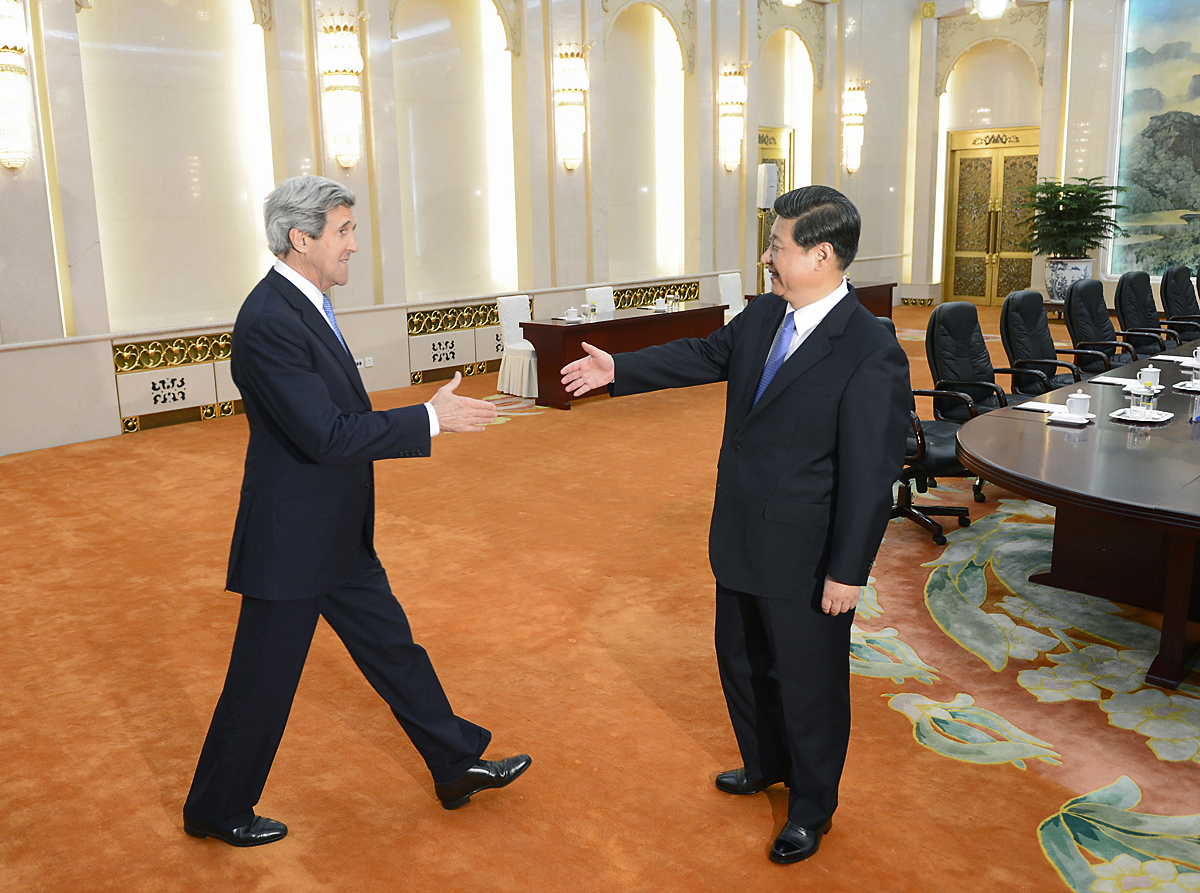 John Kerry és Xi Jinping kínai államfő találkozója