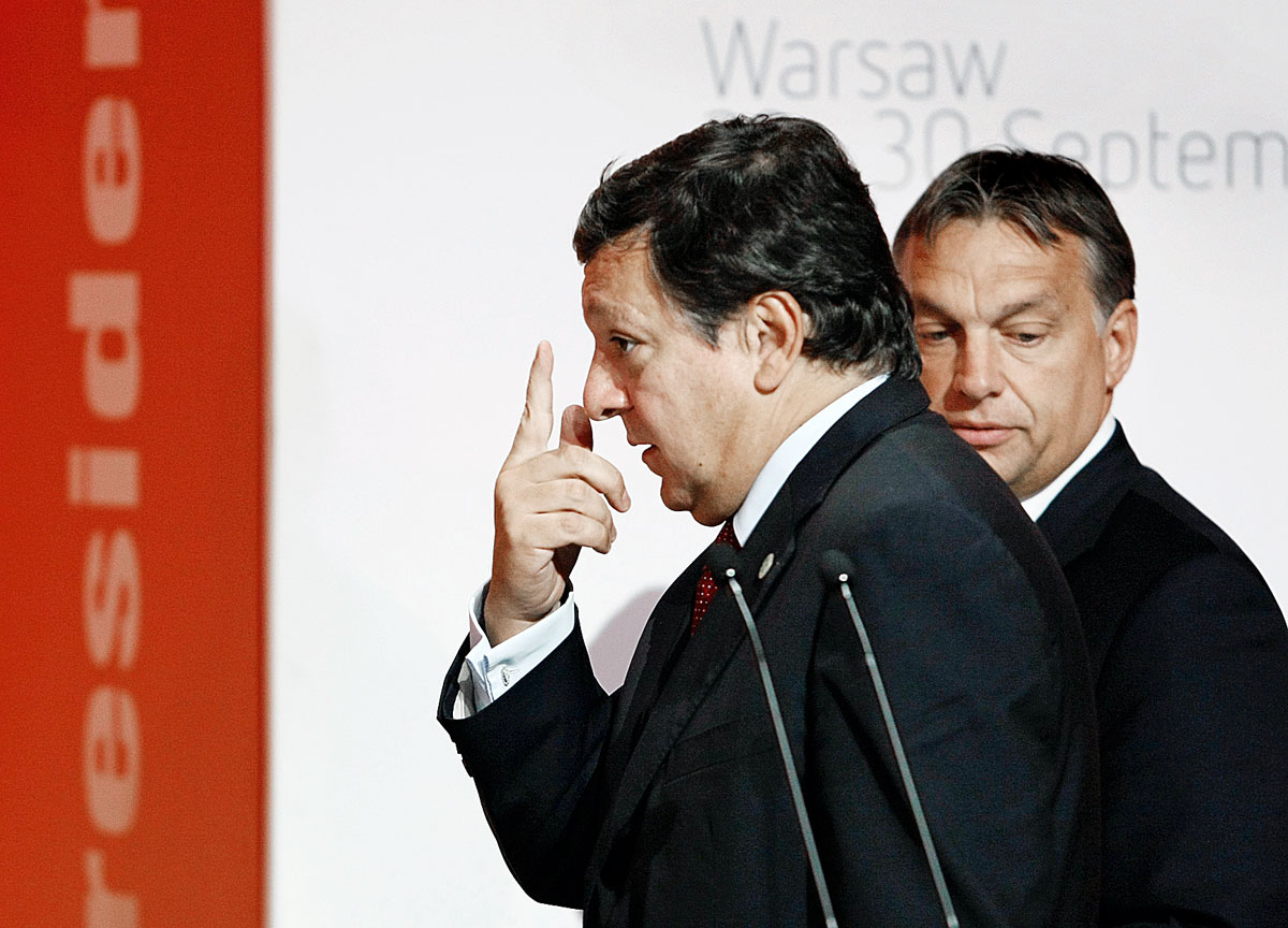 Barroso és Orbán másfél éve Varsóban