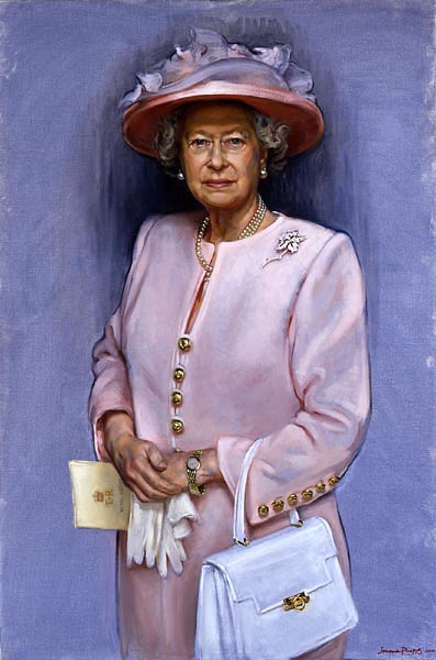Erzsébet királynő portréja - Jemma Phipps műve