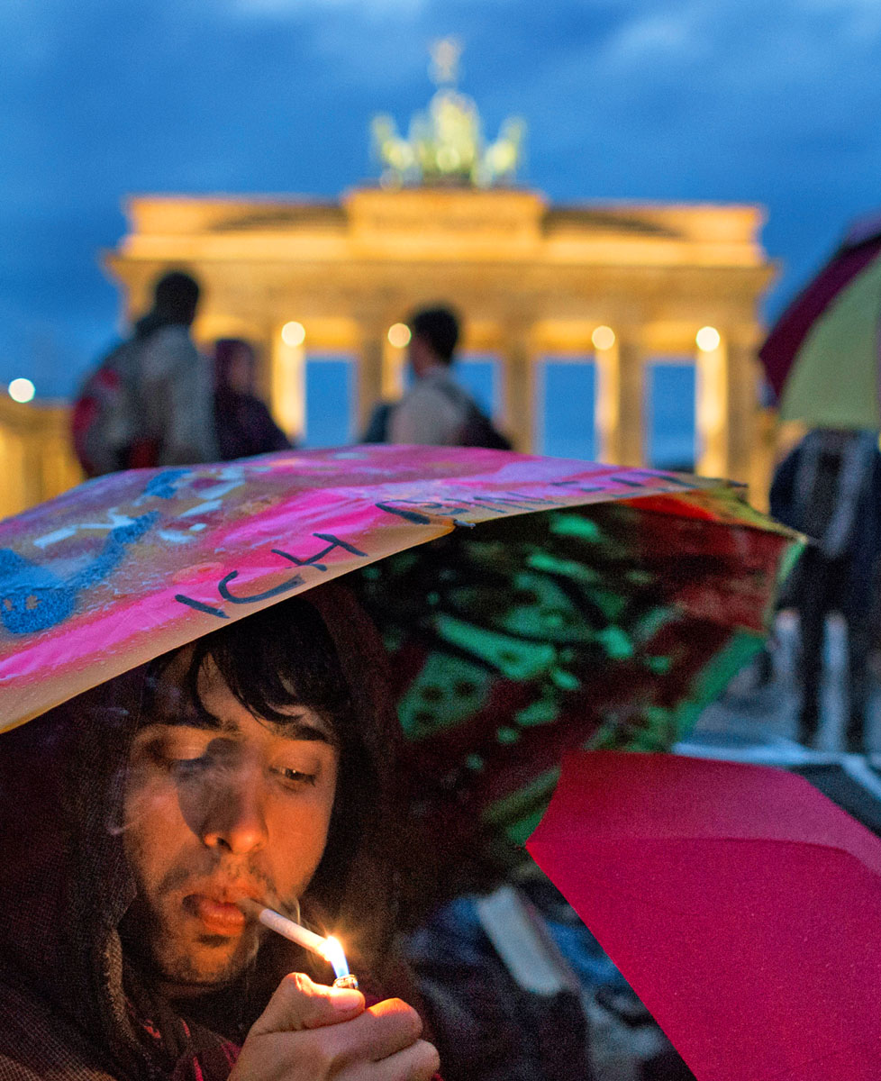 Afgán menekült éhségsztrájkol Berlinben