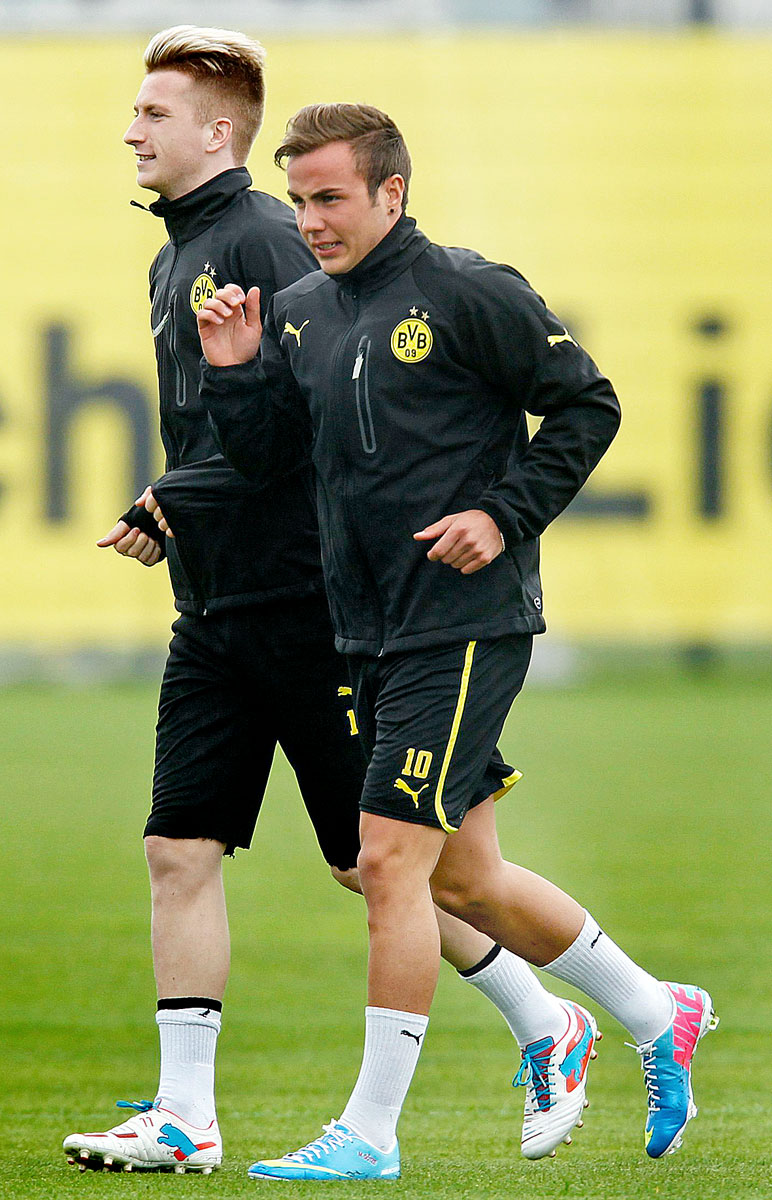 Még együtt: Reus és Götze a Dortmund edzésén