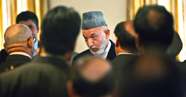 Hamid Karzai afgán elnök 