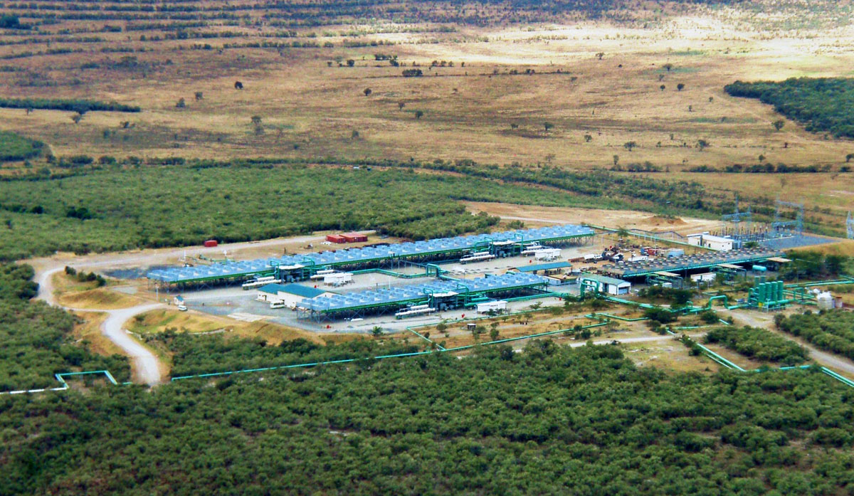 A kenyai Olkaria III geotermális erőmű