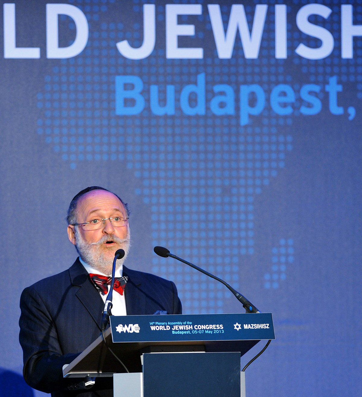 Feldmájer Péter a Zsidó Világkongresszus háromnapos, budapesti közgyűlésén