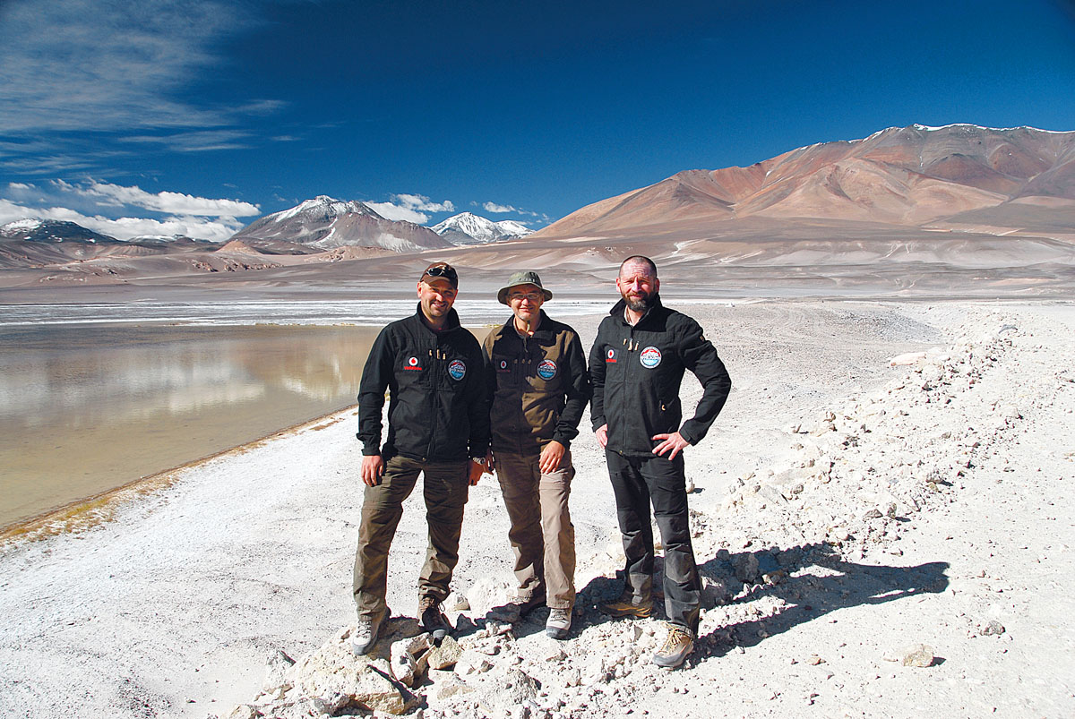 A magyar Atacama-expedíció tagjai Chilében