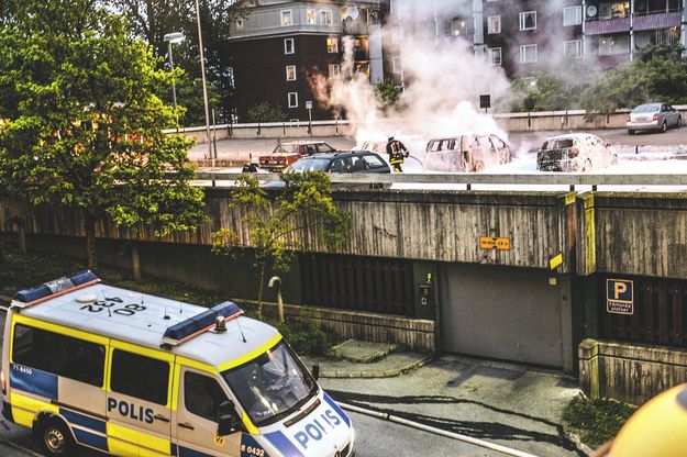 Stockholm külvárosa, Husby a fiatalok és a rendőrök összetűzése után