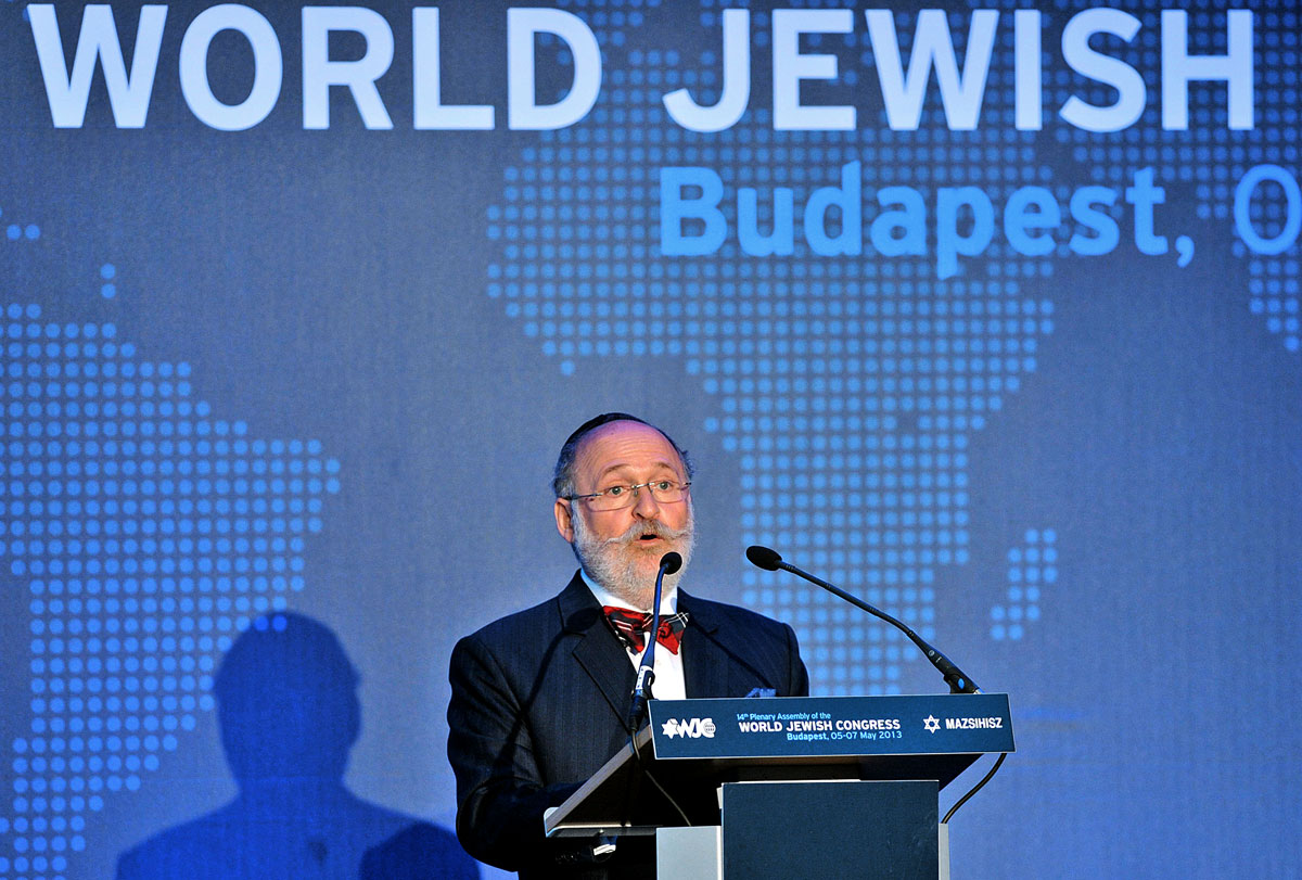 Feldmájer Péter a Zsidó Világkongresszus budapesti ülésén