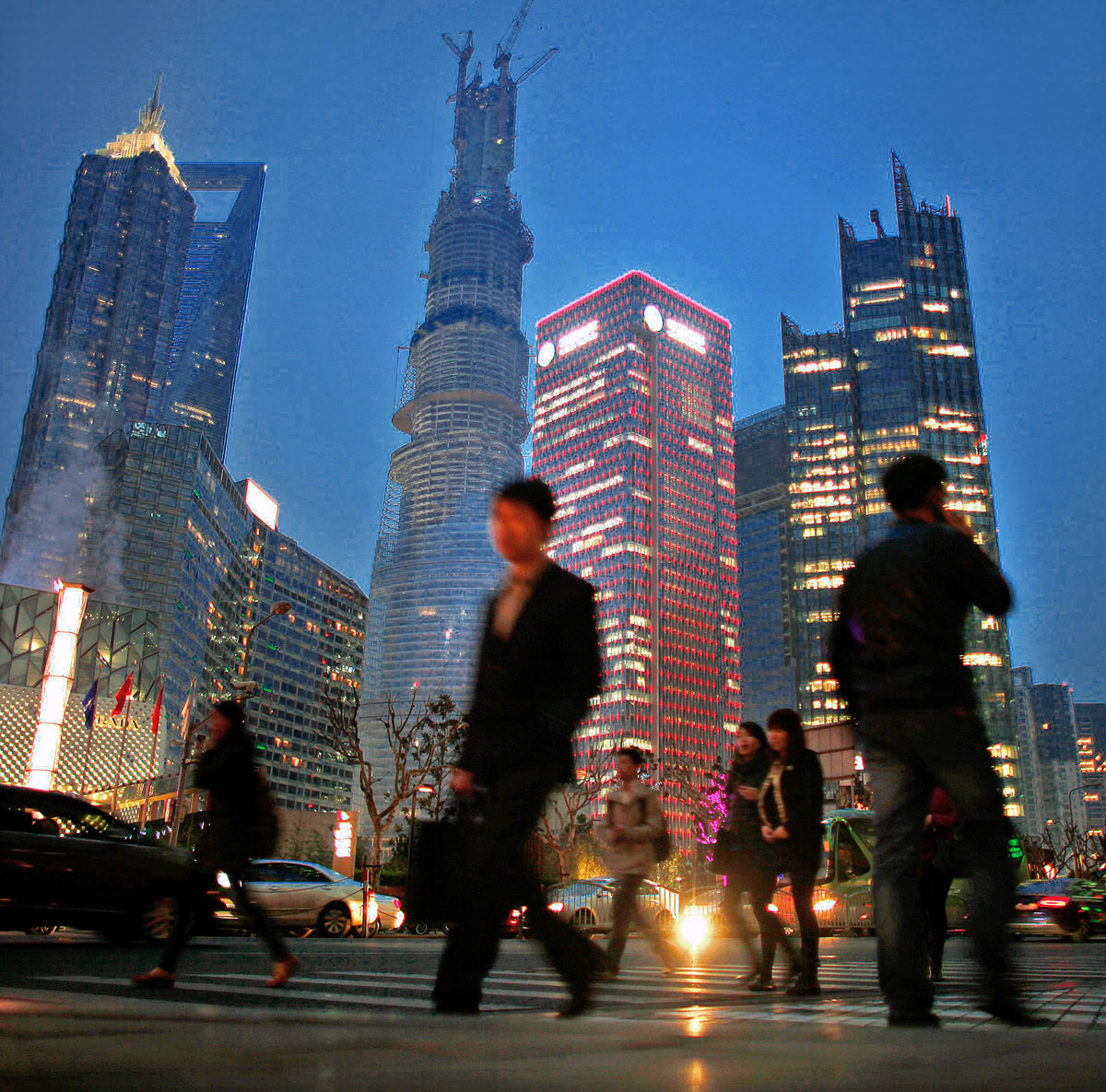 Sanghaj üzleti negyede. Nyitnak a kötvénypiac felé?